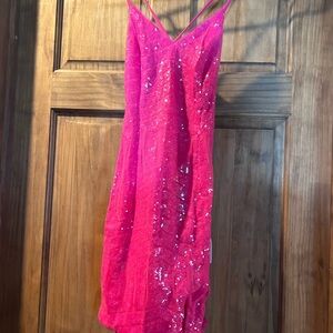 Pink Sequin Dress